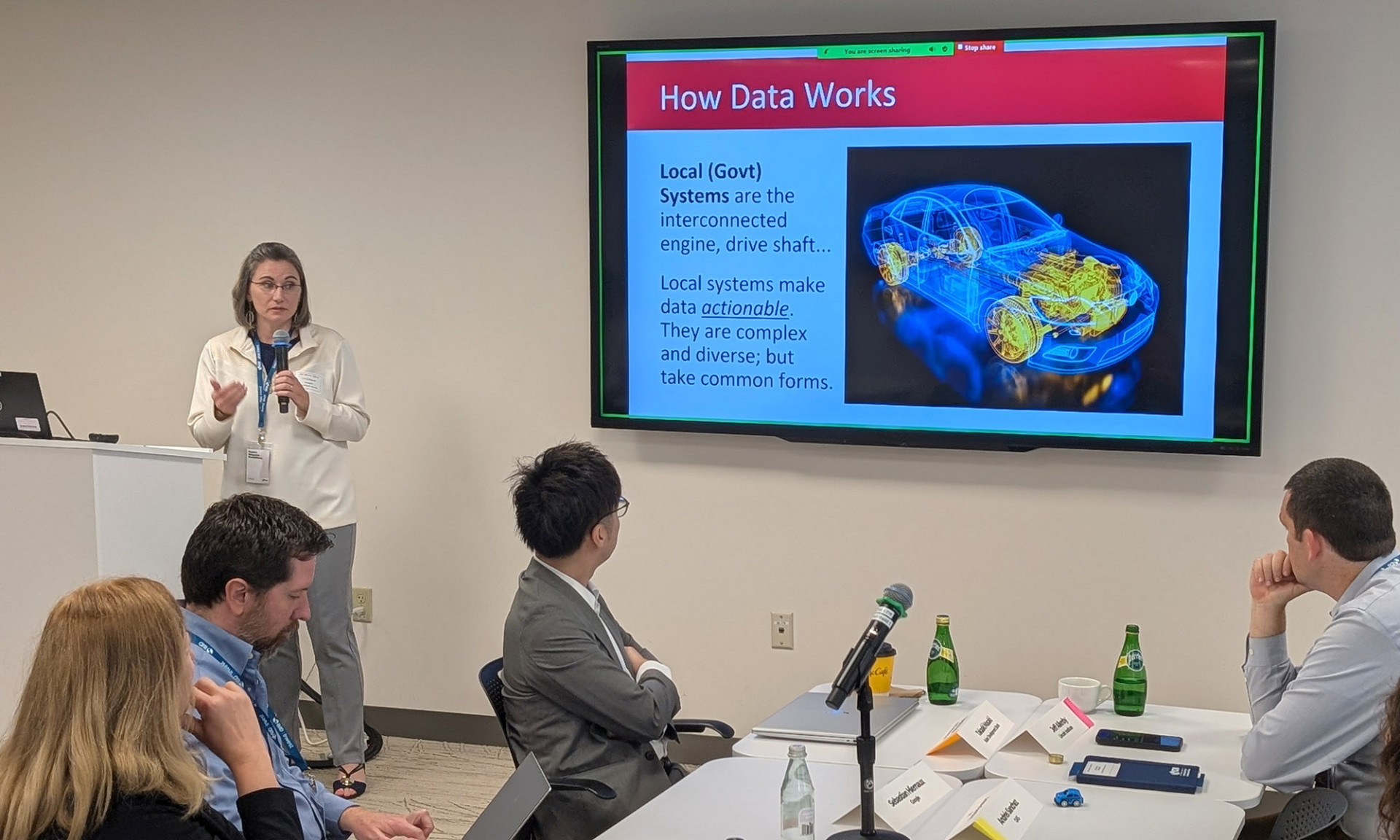 CIESIN associate director for science applications Dr. Dana Thomson at the symposium